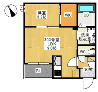 REGALEST 千田町【3階】の間取り