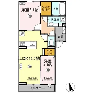 トリシアくるめ木の間取り