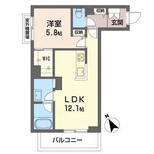 パストラール己斐中【3階】の間取り