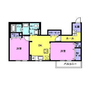 ソレイユ2番館【1階】の間取り