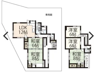 広島県安芸郡海田町新町【一戸建】の間取り