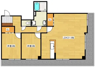 丸西ビル【302号室】の間取り