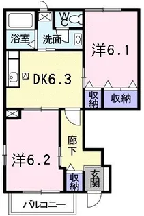 レジデンスK2の間取り