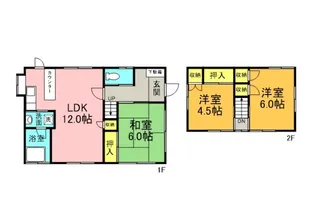 広島県広島市安佐南区大町西3丁目【一戸建】の間取り