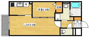 月光南観音壱番館【2階】の間取り