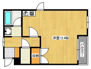 ホリコシビル【201号室】の間取り