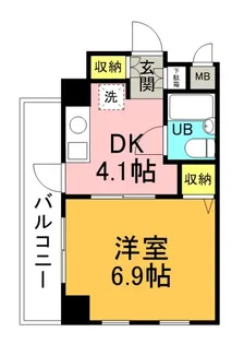 カルチェ大手町【2階】の間取り