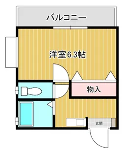 カーサクオーレ草津浜町【4階】の間取り
