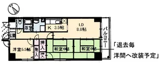 カーサ&ミチルーム古市の間取り
