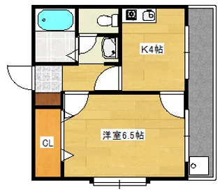 セジュール観音【2階】の間取り