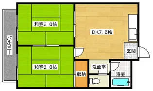 はせがわビル【202号室】の間取り