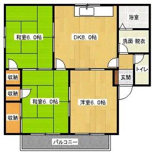 ファミール土井A棟の間取り