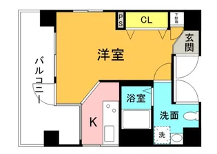 ユリ八丁堀【5階】の間取り