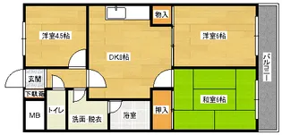 VILLA七軒茶屋の間取り