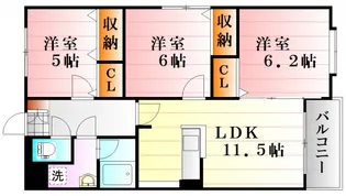 アセーラA館の間取り