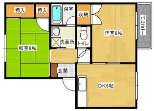 メゾン東浄【2階】の間取り