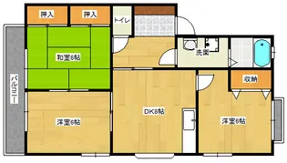 セシリア松本B棟【2階】の間取り