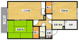 コンフォール中筋【2階】の間取り