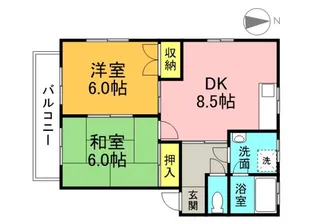 ハイツフォーユー【1階】の間取り