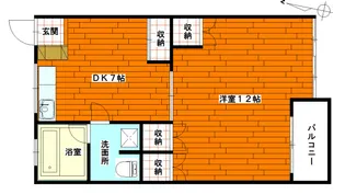 山木グリーンビル【5階】の間取り