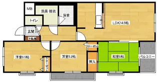 ネオスA館【2階】の間取り