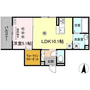 セジュールピア吉島【2階】の間取り