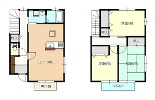 サニースクエアA棟の間取り