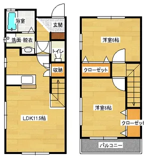 ピュアライフエム【1階】の間取り