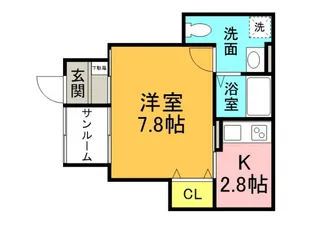 K39パウリスタ戸坂【301号室】の間取り