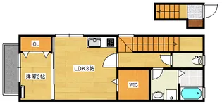 セブンプロート庚午中【2階】の間取り