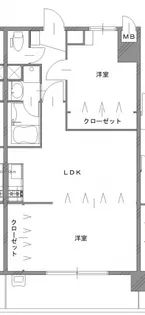 ラフォーレ十日市【702号室】の間取り