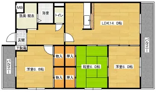 ユーミー東原【2階】の間取り