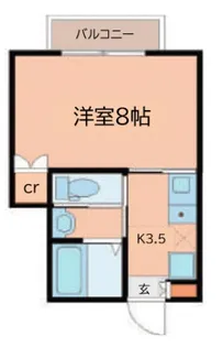 フェリーチェ安東【1階】の間取り