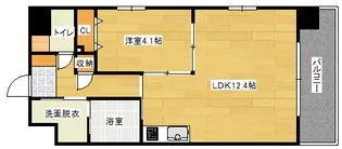 コンフォート東白島の間取り