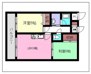 フラーリッシュ岡本【6階】の間取り