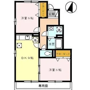 ウイングMISAWA6【1階】の間取り