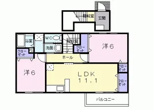ソレイユ2番館の間取り