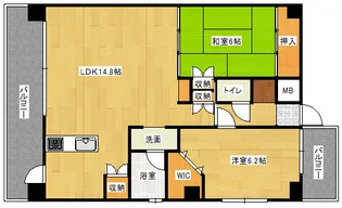 ウェスティン鉄炮町【12階】の間取り