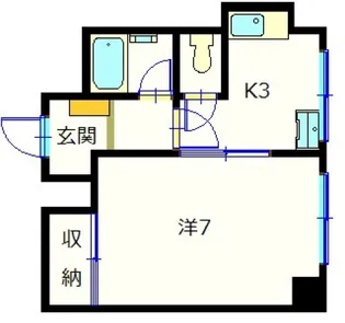 チサンマンション広島【8階】の間取り