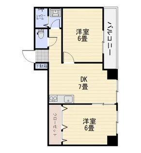 第2今井ビル【2階】の間取り