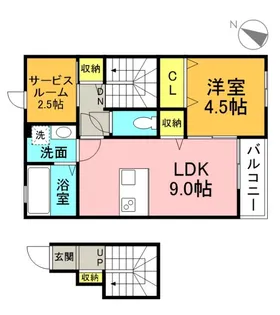 ソリエ長束【2階】の間取り