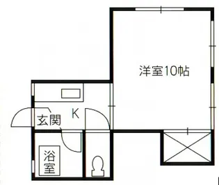 第一田万里ビル【4階】の間取り