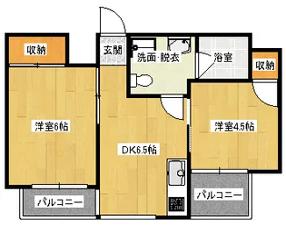 グリーンハイツ多田【502号室】の間取り