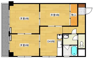 第1サンヨウビル【507号室】の間取り