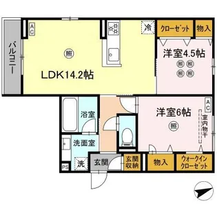 ヴィラルーチェ祇園の間取り