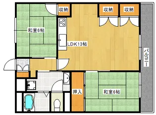 アルパウエストヴィラ2【4階】の間取り