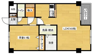 ヴィランス大塚2【4階】の間取り