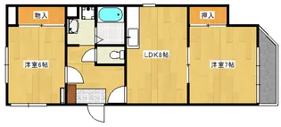 グレーシア庚午【7階】の間取り