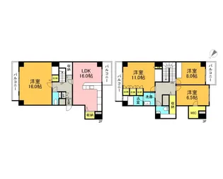カーサエルフの間取り