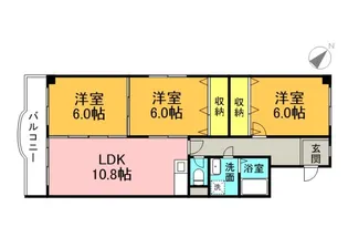 ホワイトレジデンス舟入【4階】の間取り